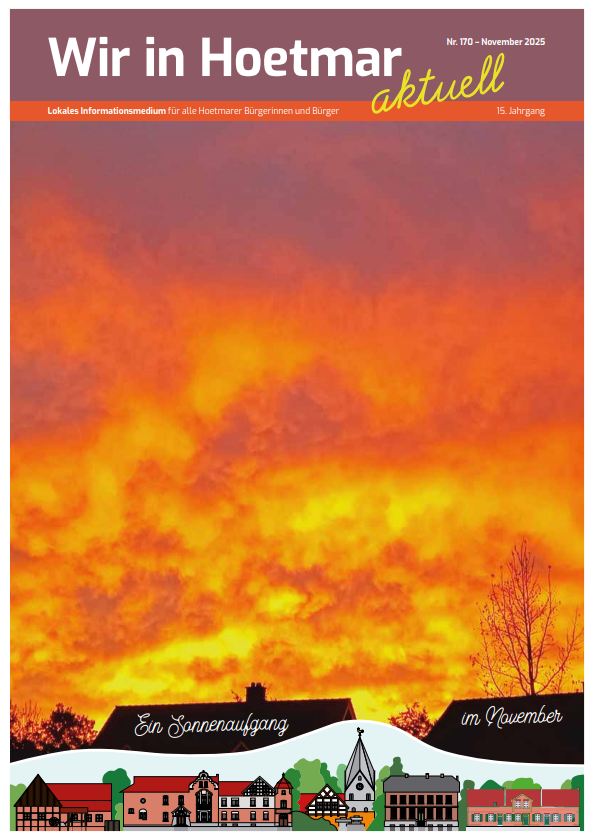 Titelblatt der aktuellen Ausgabe von Wir in Hoetmar aktuell