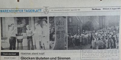 Presseartikel 06. September 1975 (Quelle: Dorfarchiv)