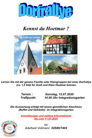 Plakat Dorfrallye
